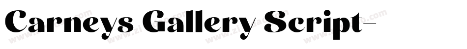 Carneys Gallery Script字体转换 Carneys Gallery Script字体转换